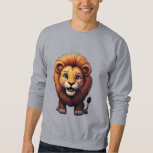 Cute Leeuwen Nursery Muur Kunst Jungle Dier Trui