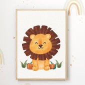 Cute Leeuwen Nursery Poster Kinderkamer Decoratie