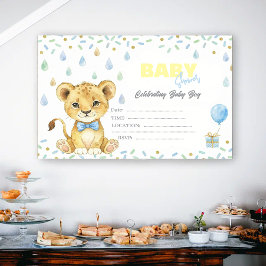 Cute Leeuwenbaby Shower Uitnodiging – Persoonlijk 