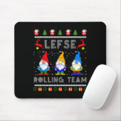 Cute Lefse Rolling Team Norwegian Gnomes Ugly Xmas Muismat (Met muis)