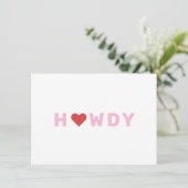 Cute lege wenskaart kaart (Staand voorkant)