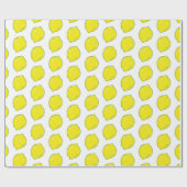 Cute Lemo Pattern Cadeaupapier (Vlak)