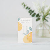 Cute Lemon Abstract Fruity Bold Hair Clip Display Visitekaartje (Staand voorkant)