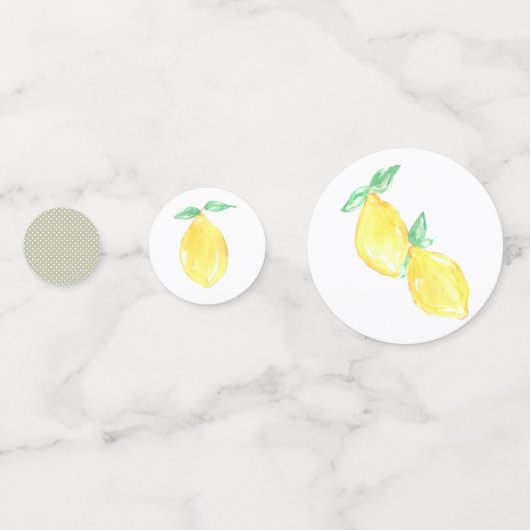 Cute Lemon babydouchedecor confetti (Voorkanten)