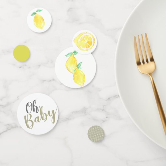 Cute Lemon babydouchedecor confetti (Groep)