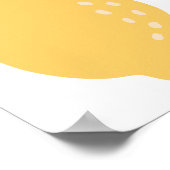 Cute Lemon Bridal Luncheon Welkomstteken Poster (Hoek)