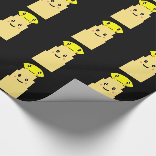 Cute Lemon Cake Cadeaupapier (Hoek)