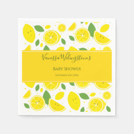 Cute Lemon Citrus Fruit Baby shower Servet