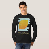 Cute Lemon Fruit Pattern Yellow Citrus Summer Time T-shirt (Voorkant volledig)