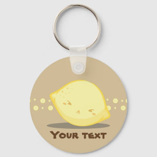 Cute Lemon Fruit Sleutelhanger
