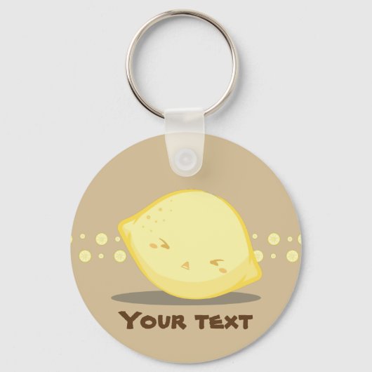 Cute Lemon Fruit Sleutelhanger (Voorkant)