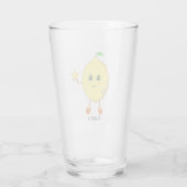 Cute Lemon Holding ster Glas (Achterkant)