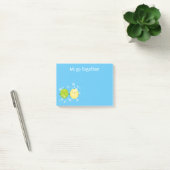 Cute lemon limoen fruit cartoon illustratie post-it® notes (Kantoor)