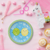 Cute lemon limoen vrienden cartoon illustratie papieren bordje (Feest)