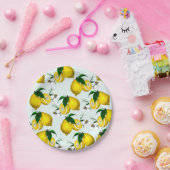 Cute Lemon Paper Borden Papieren Bordje (Feest)