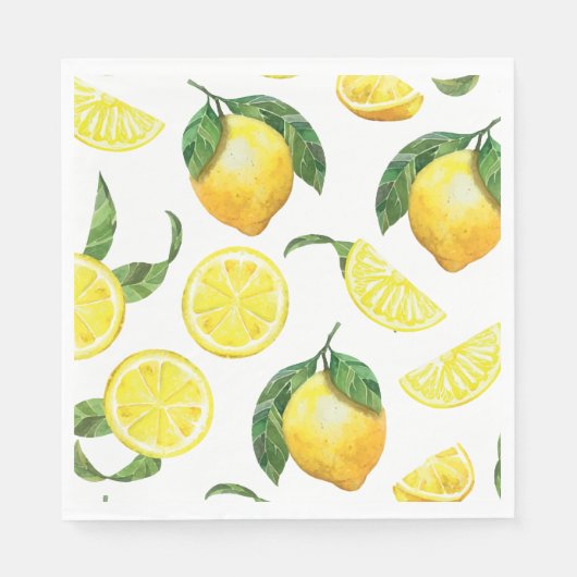 Cute Lemon Pattern Servet (Voorkant)