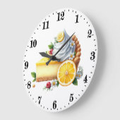 Cute lemon pie lovers kitchen  grote klok (Hoek)