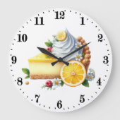 Cute lemon pie lovers kitchen  grote klok (Voorkant)