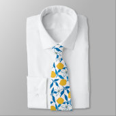 Cute Lemon Sketch Hand Drawn - Neck Tie Stropdas (Gebonden)