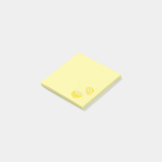 Cute lemon slice-papier post-it® notes (Schuin)