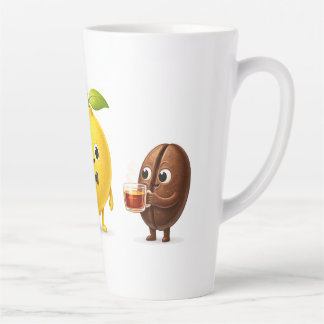 Cute Lemon Tea Friends – 17oz Latte Mug Latte Mok