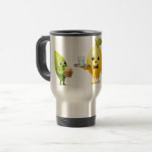 Cute Lemon Tea Friends – Classic Mug Reisbeker (Voorkant links)