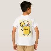 Cute Lemonade Cartoon Kids T-Shirt (Achterkant volledig)