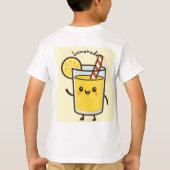 Cute Lemonade Cartoon Kids T-Shirt (Achterkant)