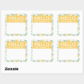 Cute Lemons Hallo mijn naam is Sticker (Vel)