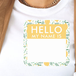 Cute Lemons Hallo mijn naam is Sticker