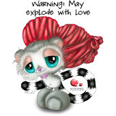 Cute Lemur Love Message - Hand-Drawn Valentine Mok