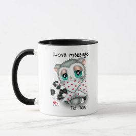 Cute Lemur Love Message - Hand-Drawn Valentine Mok