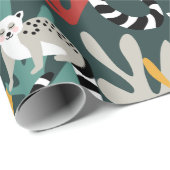Cute Lemur Wrapping Paper Cadeaupapier (Rol Hoek)