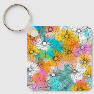 Cute Lente Vierkante Sleutelhanger Cadeau