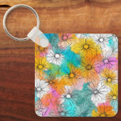 Cute Lente Vierkante Sleutelhanger Cadeau (Voorkant)