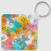 Cute Lente Vierkante Sleutelhanger Cadeau (Achterkant)