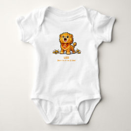 Cute Leo Leeuw Zodiac Baby Bodysuit - Geboren om t