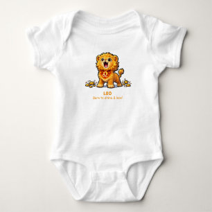 Cute Leo Leeuw Zodiac Baby Bodysuit - Geboren om t