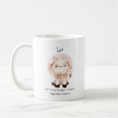 Cute Leo Lion Waterverf Bull Zodiac Traits Koffiemok (Links)