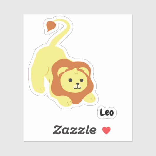 Cute Leo Sticker (Vel)