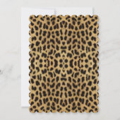 Cute Leopard Animal Print Baby shower Kaart (Achterkant)