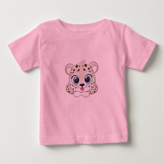 Cute Leopard Baby T-Shirt (Voorkant)