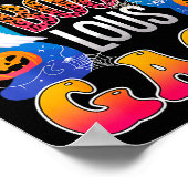 Cute Leopard Fab Boo Lous Gaga Soky Halloween Cost Poster (Hoek)