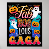 Cute Leopard Fab Boo Lous Gaga Soky Halloween Cost Poster (Voorkant)