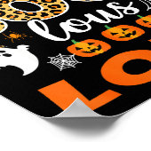 Cute Leopard Fab Boo Lous Lola Soky Halloween Cost Poster (Hoek)