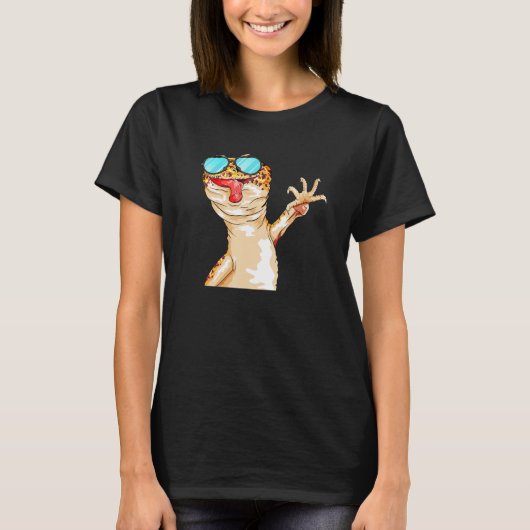 Cute Leopard Gecko For Gecko  T-shirt (Voorkant)