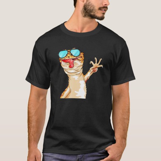 Cute Leopard Gecko For Gecko T-shirt (Voorkant)