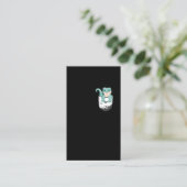 Cute Leopard Gecko Kawaii Reptile Visitekaartje (Staand voorkant)