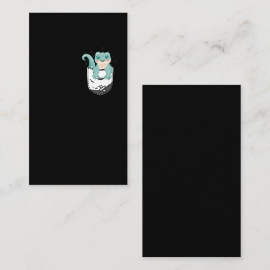 Cute Leopard Gecko Kawaii Reptile Visitekaartje (Voorkant / Achterkant)