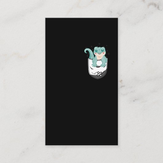 Cute Leopard Gecko Kawaii Reptile Visitekaartje (Voorkant)